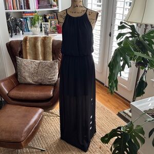 GB Girls Classic Black Maxi Dress